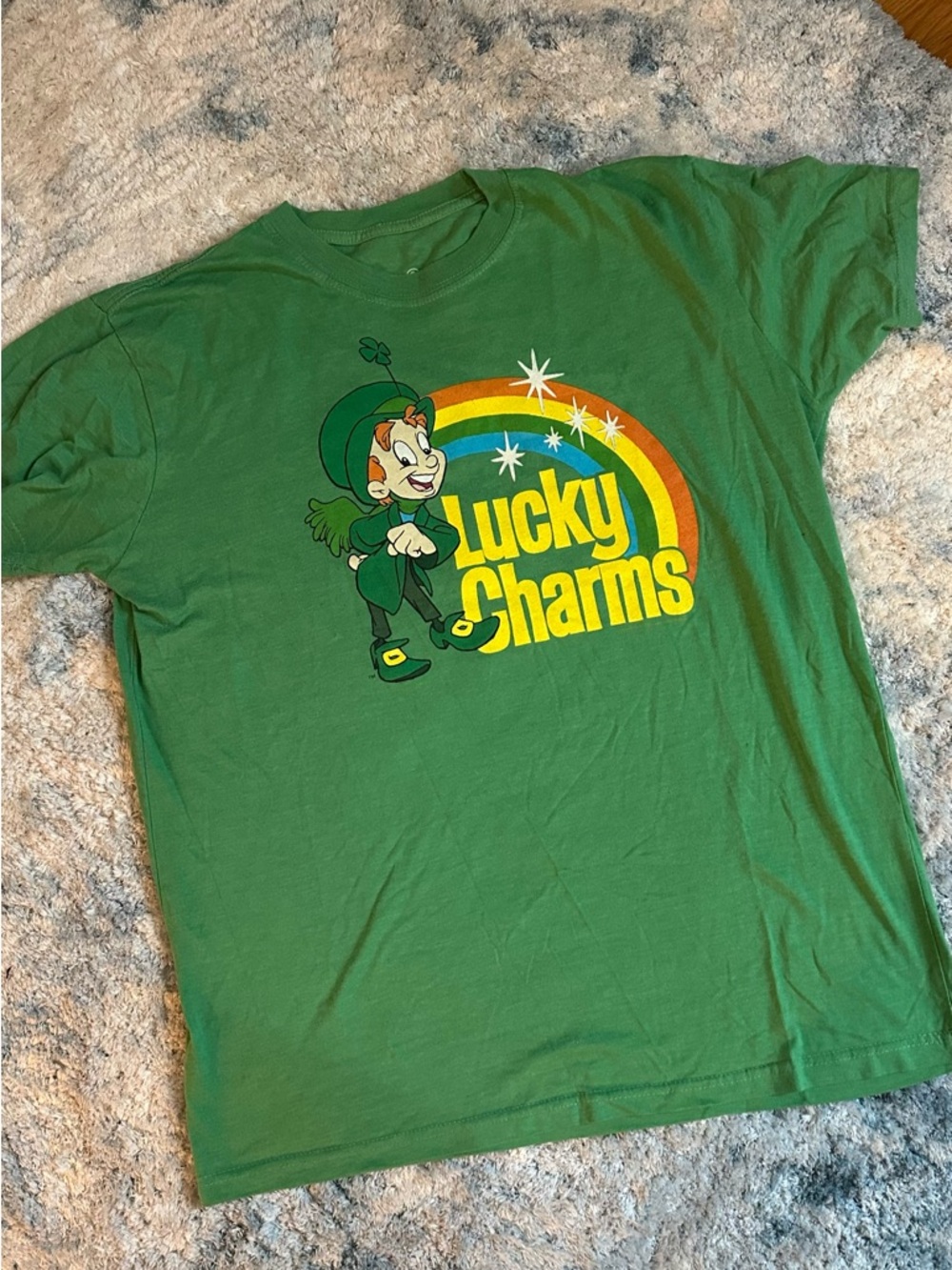Lucky Charms Green Graphic Short-Sleeve Tee XL